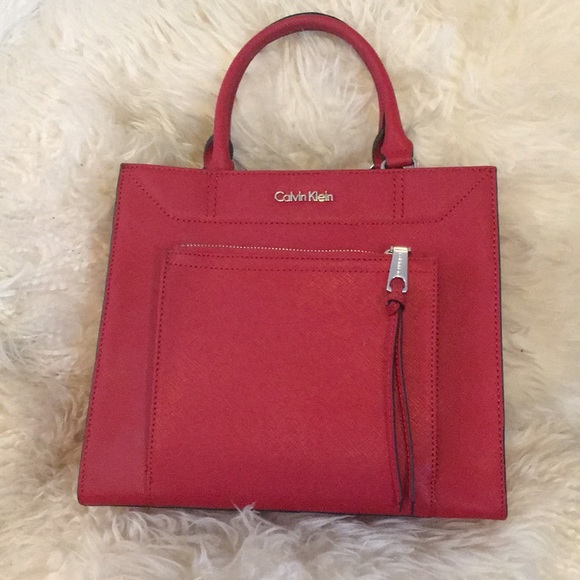 CK Red hand bag SOLD - Picture 1 of 4
